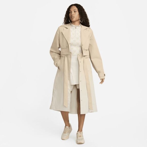Nike Serena Williams beige trench coat size S NWT - Picture 4 of 10